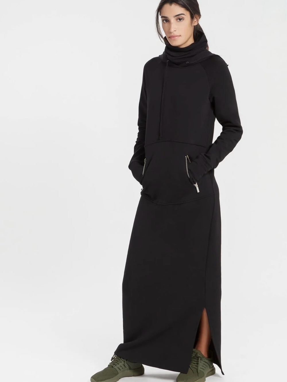Marcella Black Elba Sweatshirt Dress